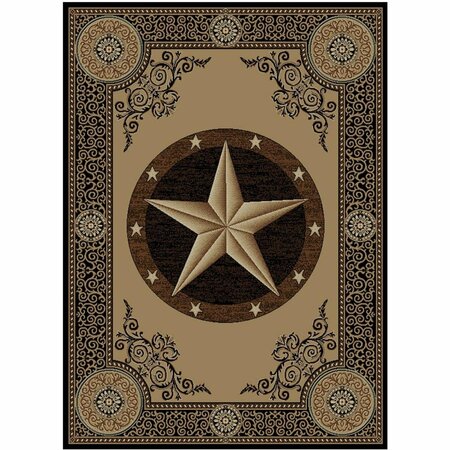 MAYBERRY RUG 2 ft. 3 in. x 3 ft. 3 in. Arlington Rectangle Area Rug, Black AD6441 2X4